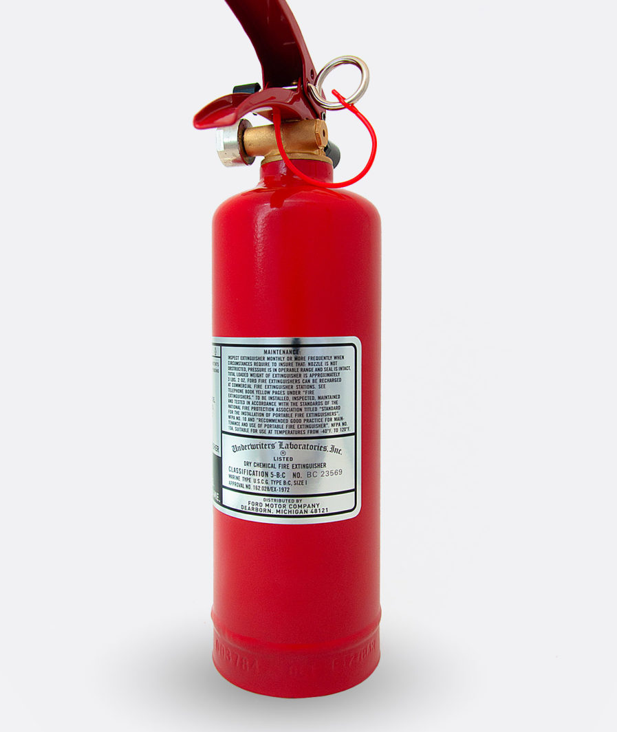Ford Fire Extinguisher Sticker