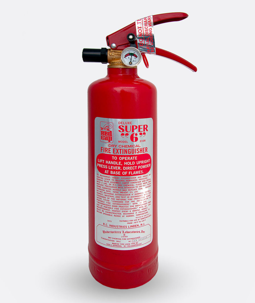 Mopar Red Cap 210R Extinguisher Sticker