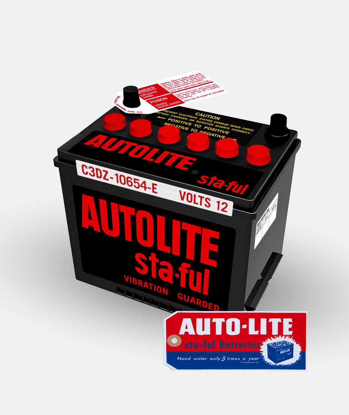 Autolite Battery Group 22 (196467) Push in Caps kit WESKCAR