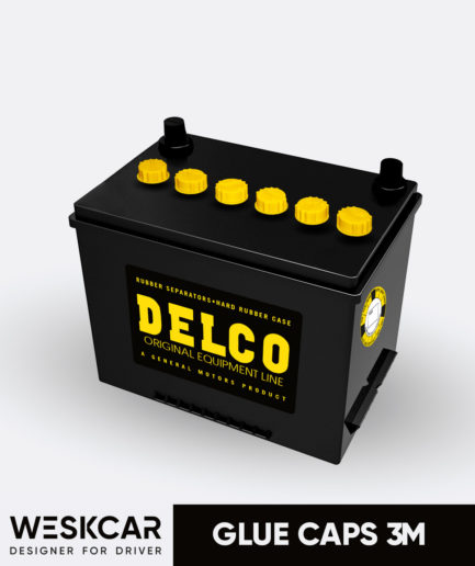 Delco battery glue caps kit