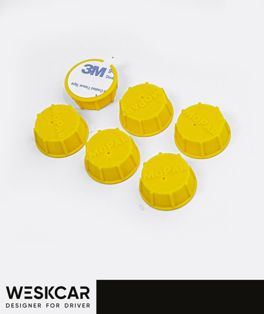 Mopar Yellow battery caps