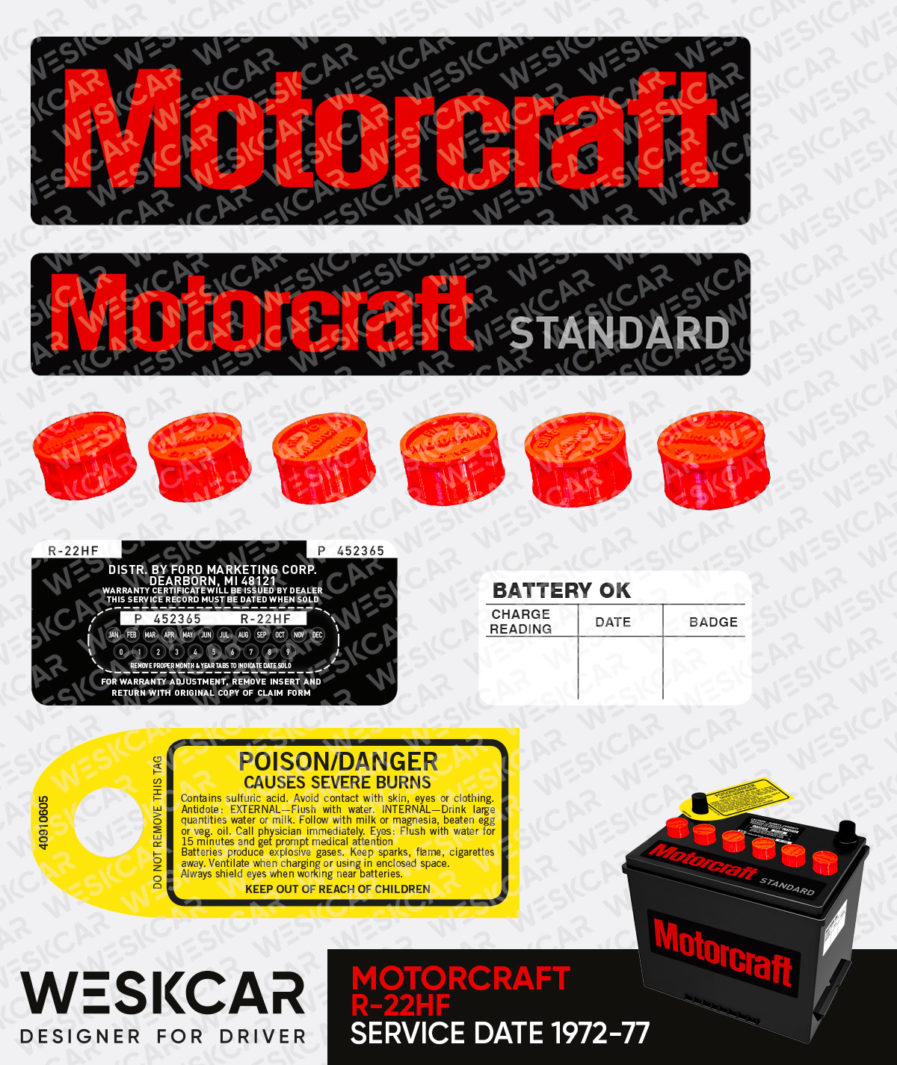 Motorcraft red group 22 battery