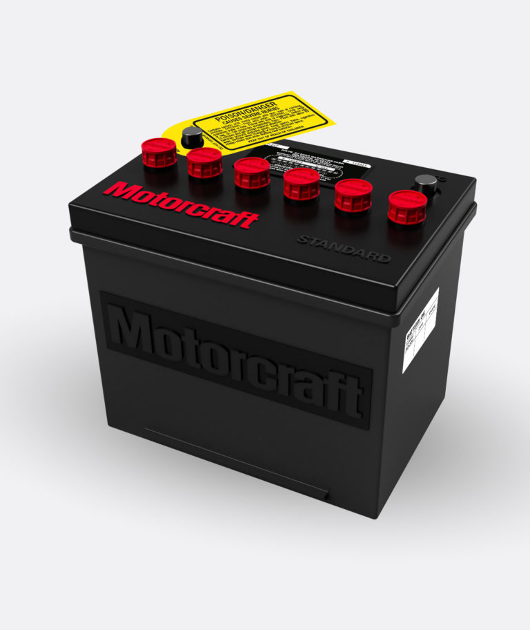 Motorcraft Battery Red Group 24 R-24F (1972-77) Battery topper