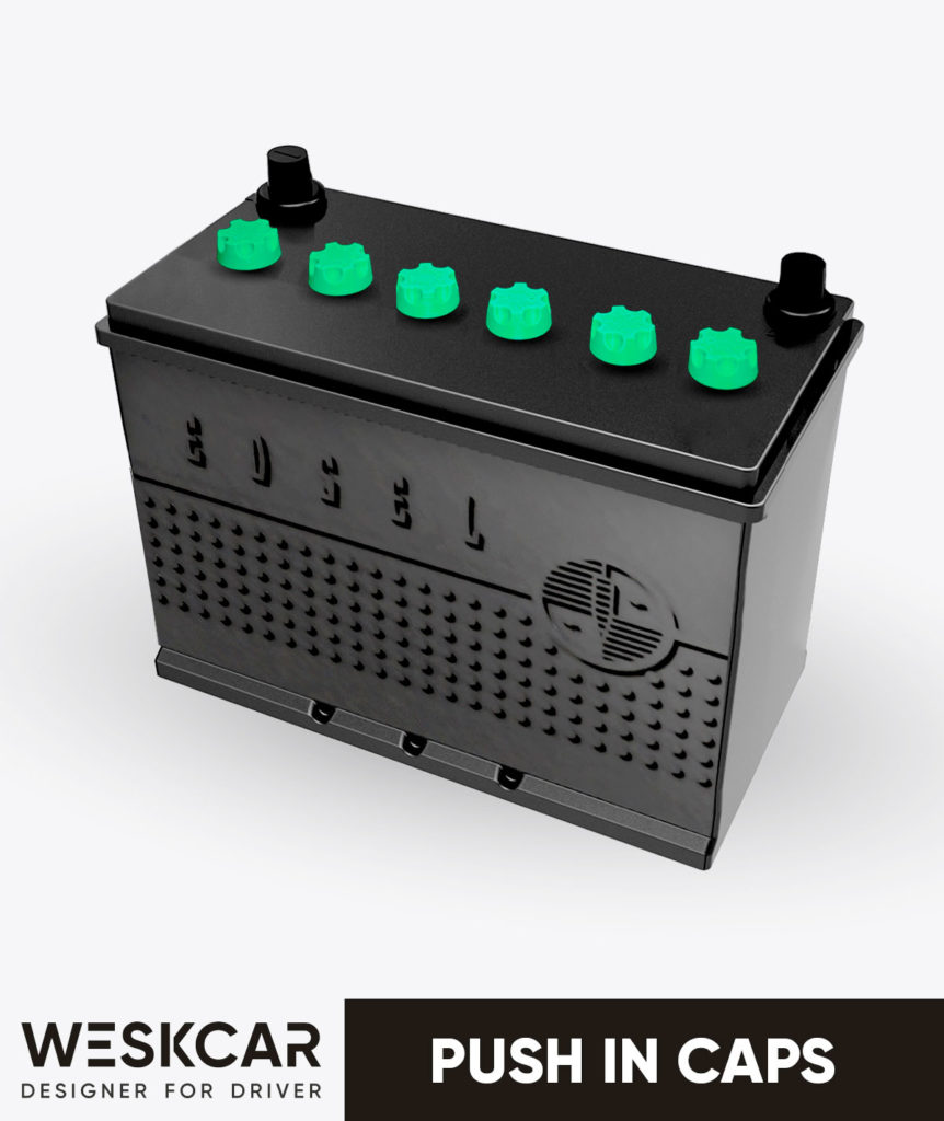 Edsel Battery 29NF (195860) Push in Caps kit WESKCAR